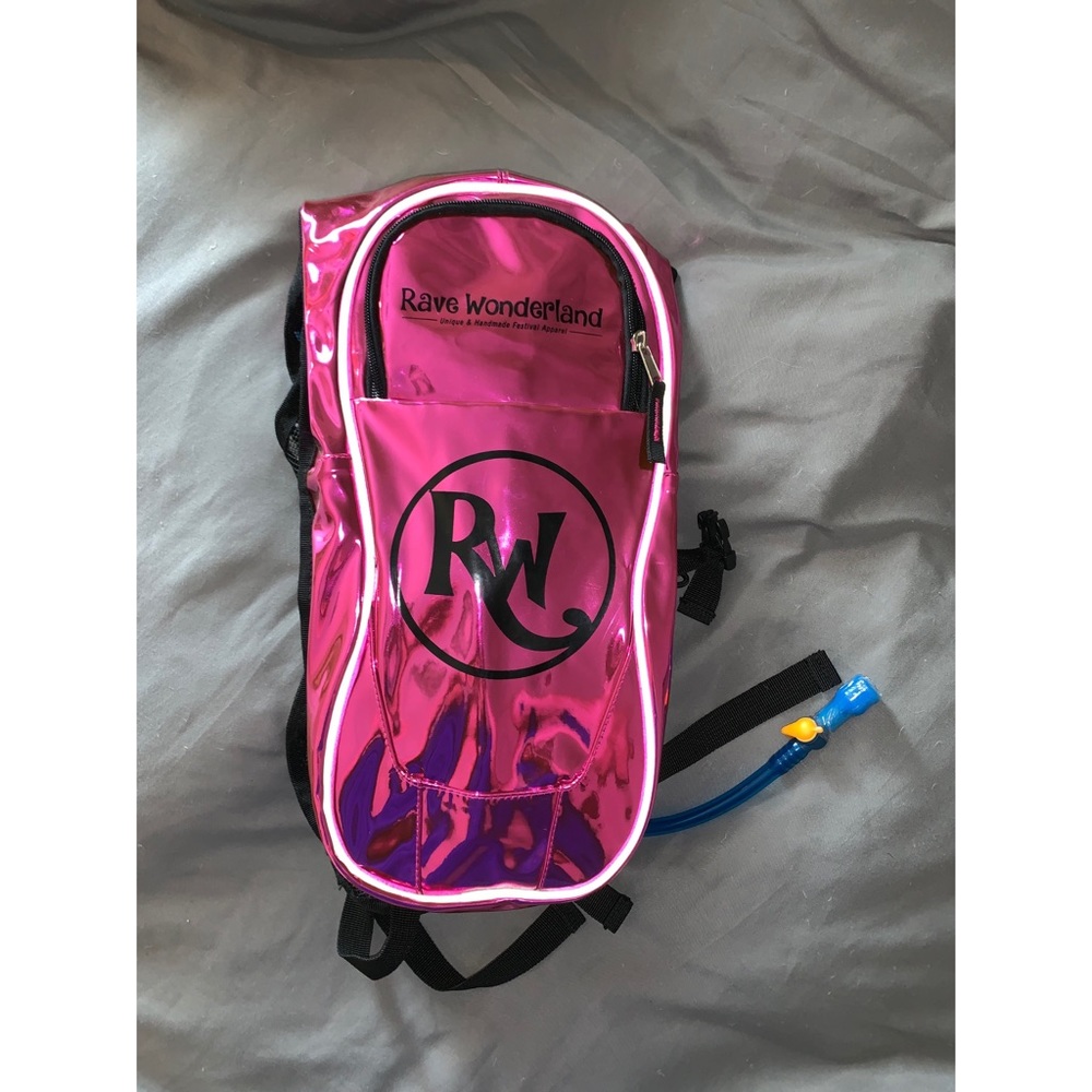 Holographic Rave Wonderland Hydration Backpack